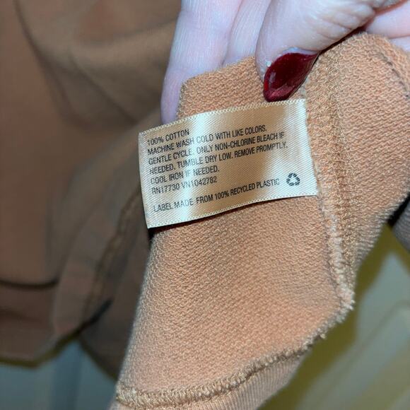 Universal Thread large Terra-Cotta Puff Sleeve Sweatshirt Dress EUC - Picture 4 of 9